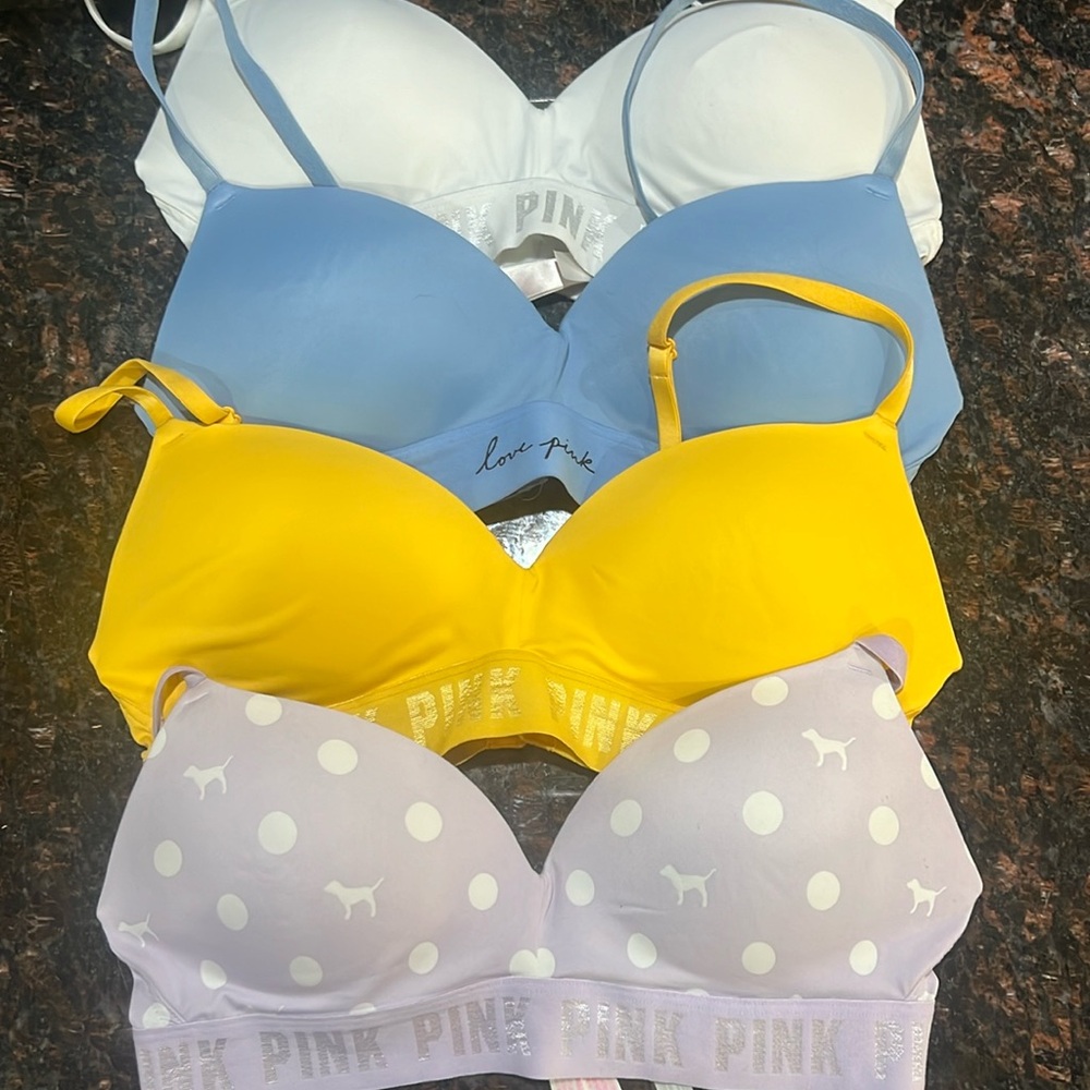 VS PINK Bras- Lot of 4- 36B